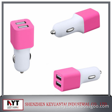 5v3.4a 2 port usb car charger for phones Built-in Intelligent IC With CE Rohs Fcc